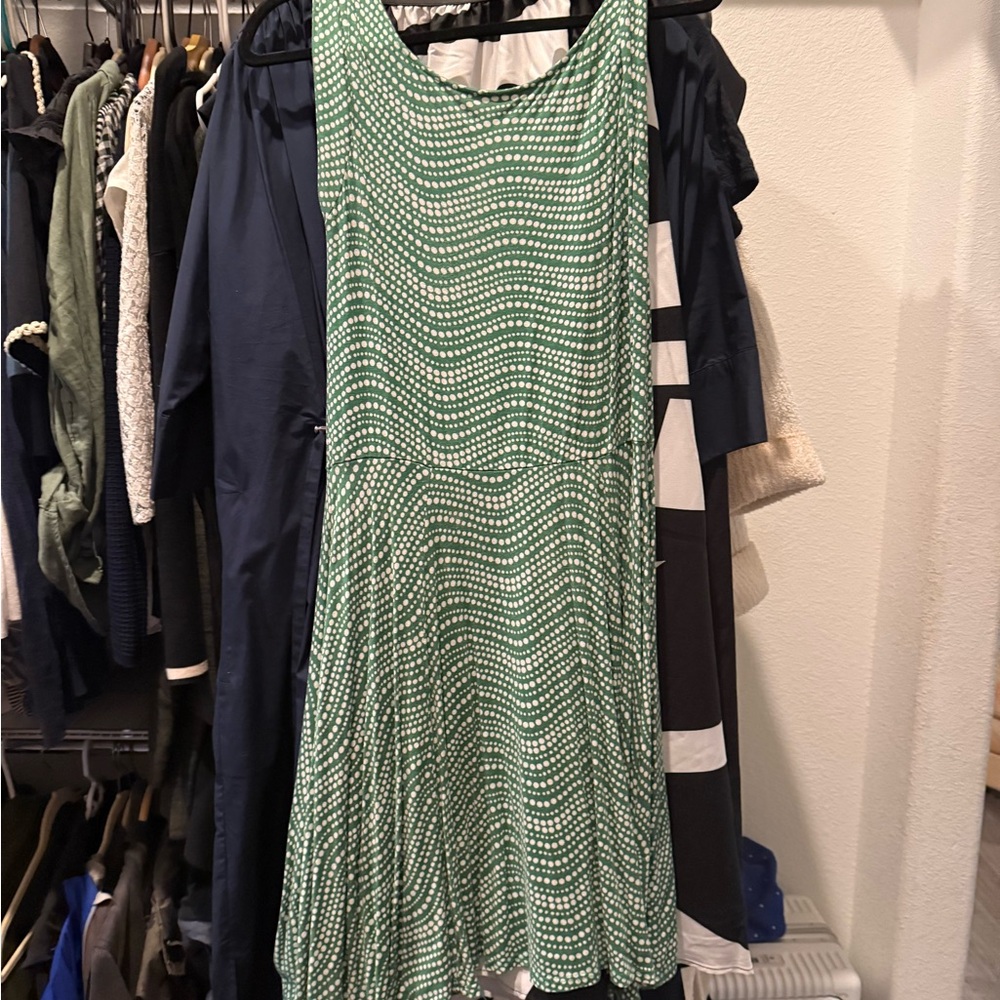 Green Patterned Women's Dress